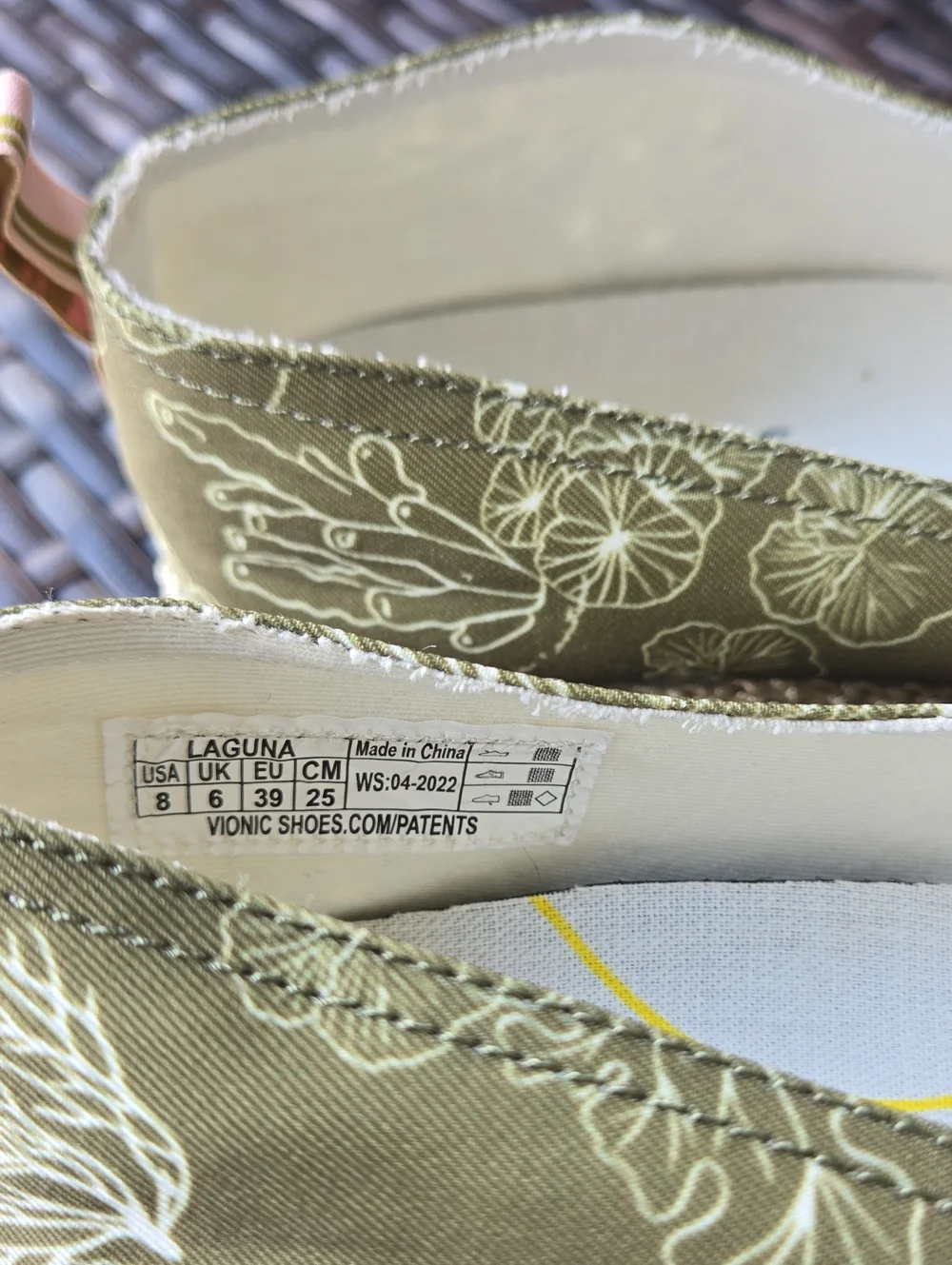 Vionic Beach Women's Laguna Espadrille Shoes Size 8